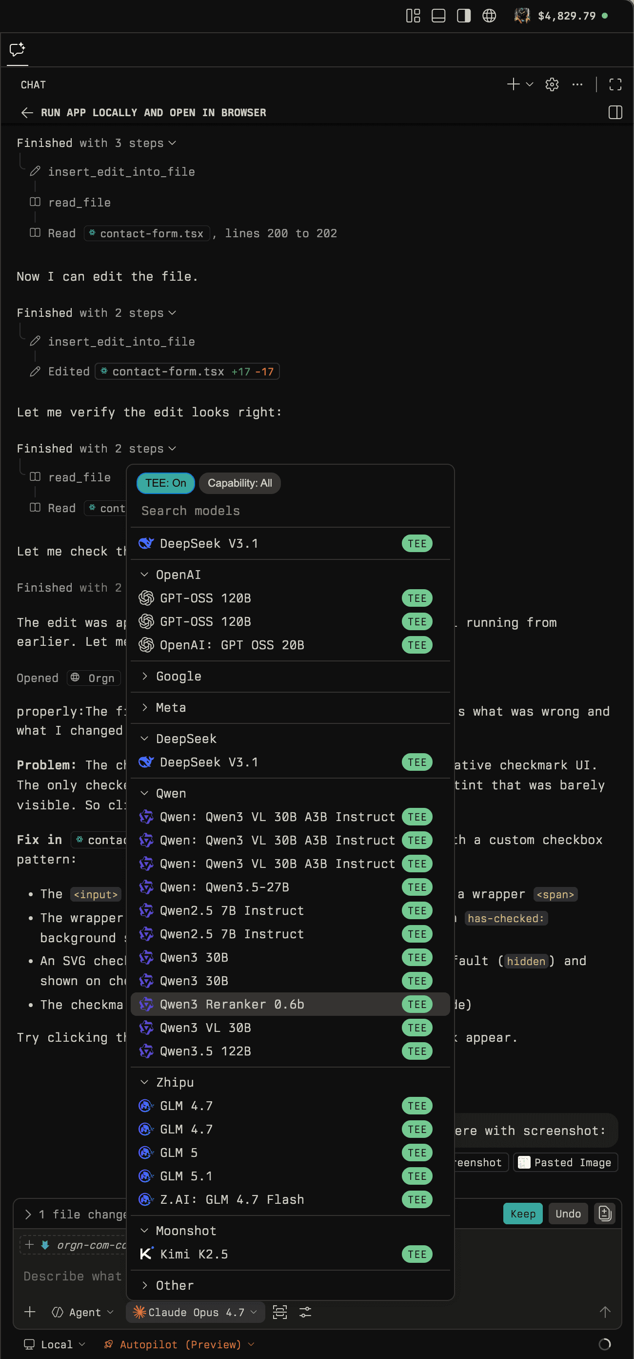Orgn Confidential AI IDE interface Orgn Confidential AI IDE interface