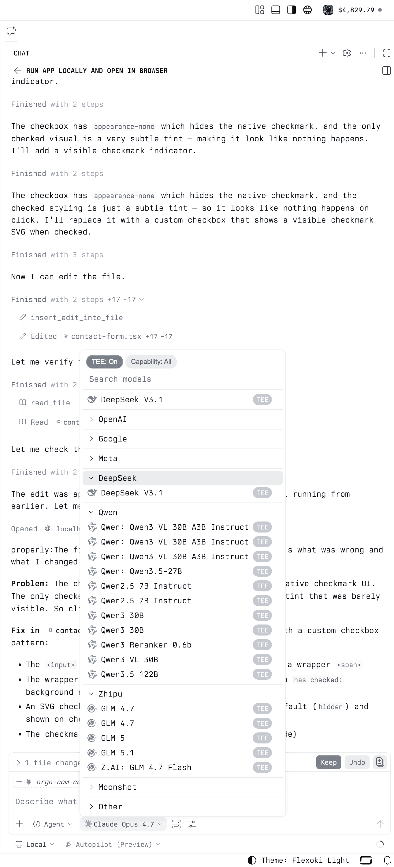 Orgn Confidential AI IDE interface Orgn Confidential AI IDE interface